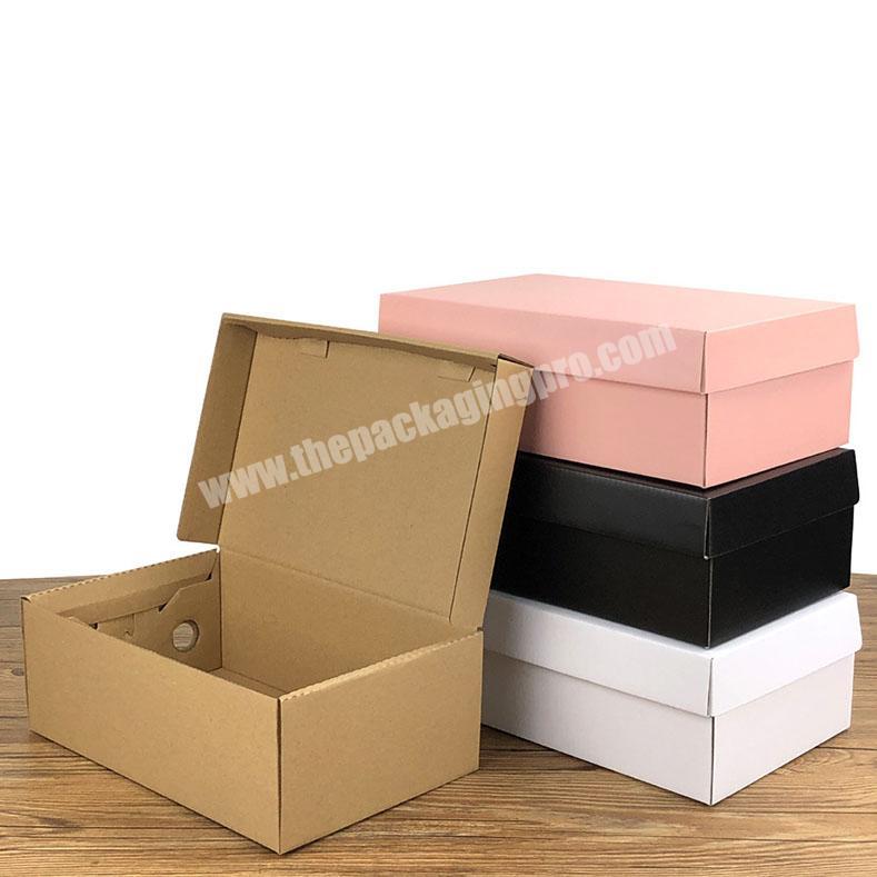 Wholesale Luxury Empty Product Package Cardboard Sneaker Shoe Box With Custom Logo For Gift Packaging