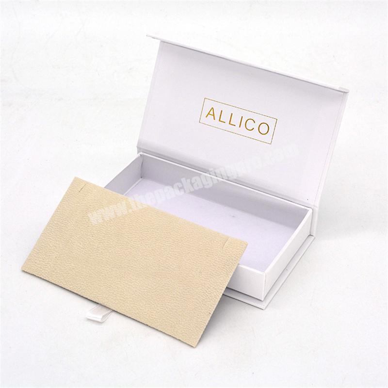 Wholesale Luxury Small Magnetic Closure Paperboard Jewelry Gift Packaging Box For Necklace Wedding Packaging
