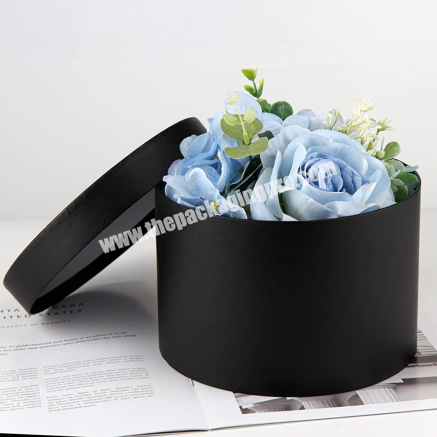 Wholesale Round Shape Gift Box Christmas Valentine Halloween Custom Flower Bouquet Boxes manufacturer