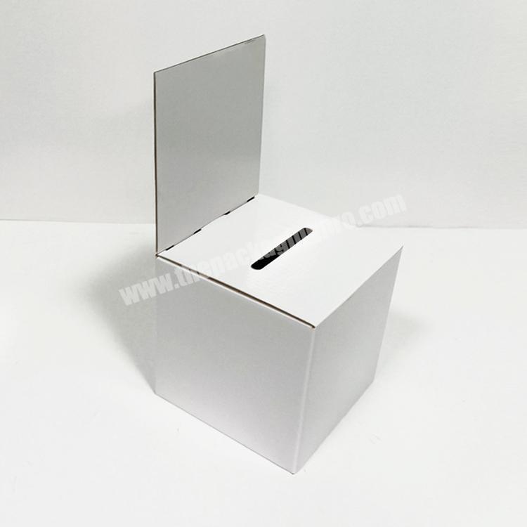 Wholesale custom color printing collapsible paper cardboard election ballot box