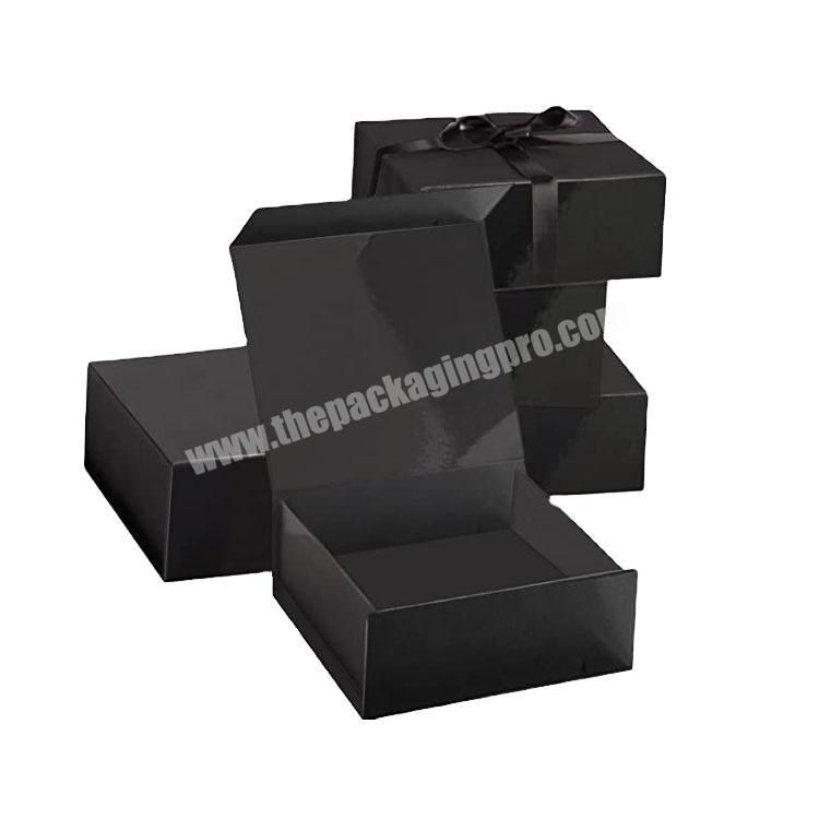 Wholesale custom logo high quality packaging cardboard black corrugated luxury shipping boxes