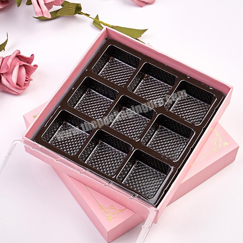 Wholesale custom logo printed luxury cardboard paper gift  candy dessert sweet chocolate packaging boxes