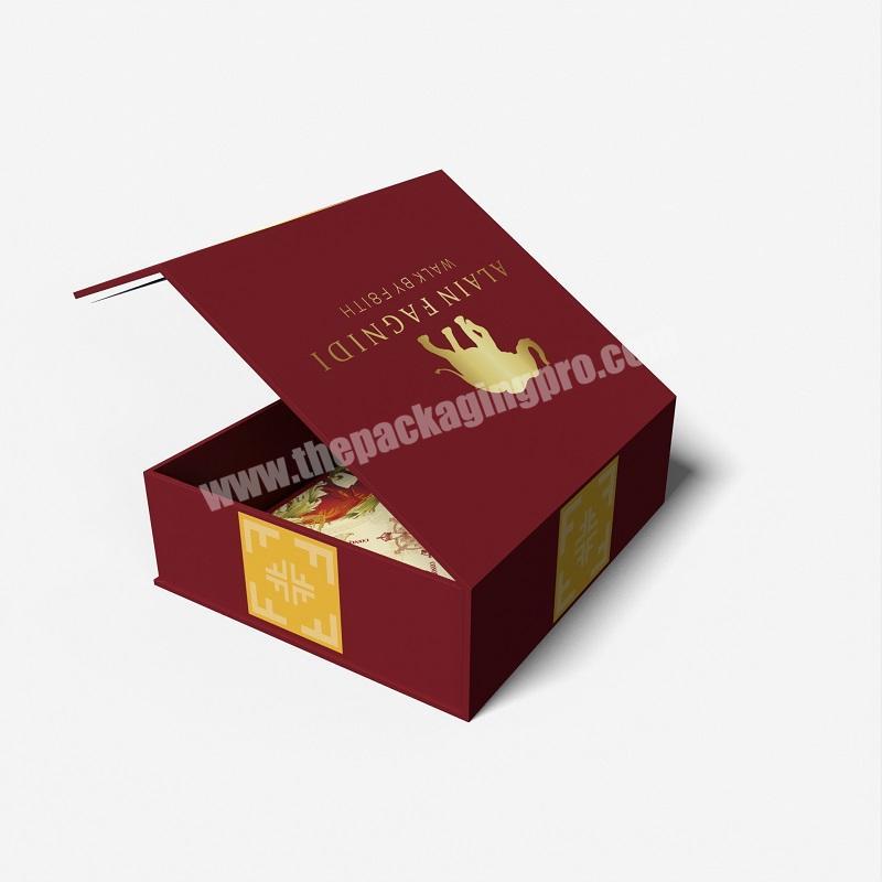 Wholesale luxury book shape gift boxes consumer electronic power bank magnetic packaging box manufacturer