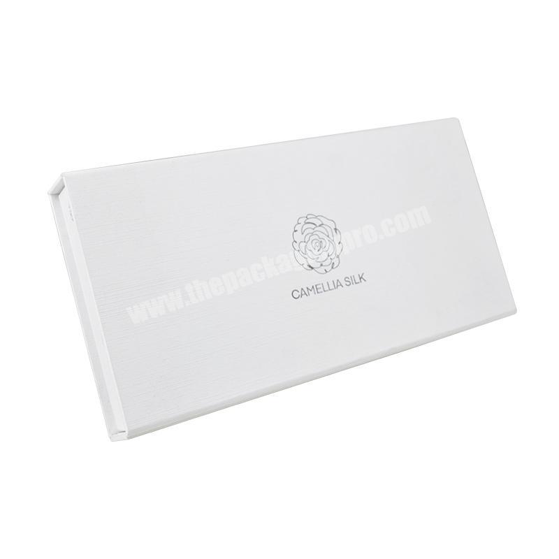 Wholesales Custom Logo Luxury White Magnetic Flap Cosmetic Gift Paper Box Foldable Magnetic Closure Gift Boxes Nail Polish