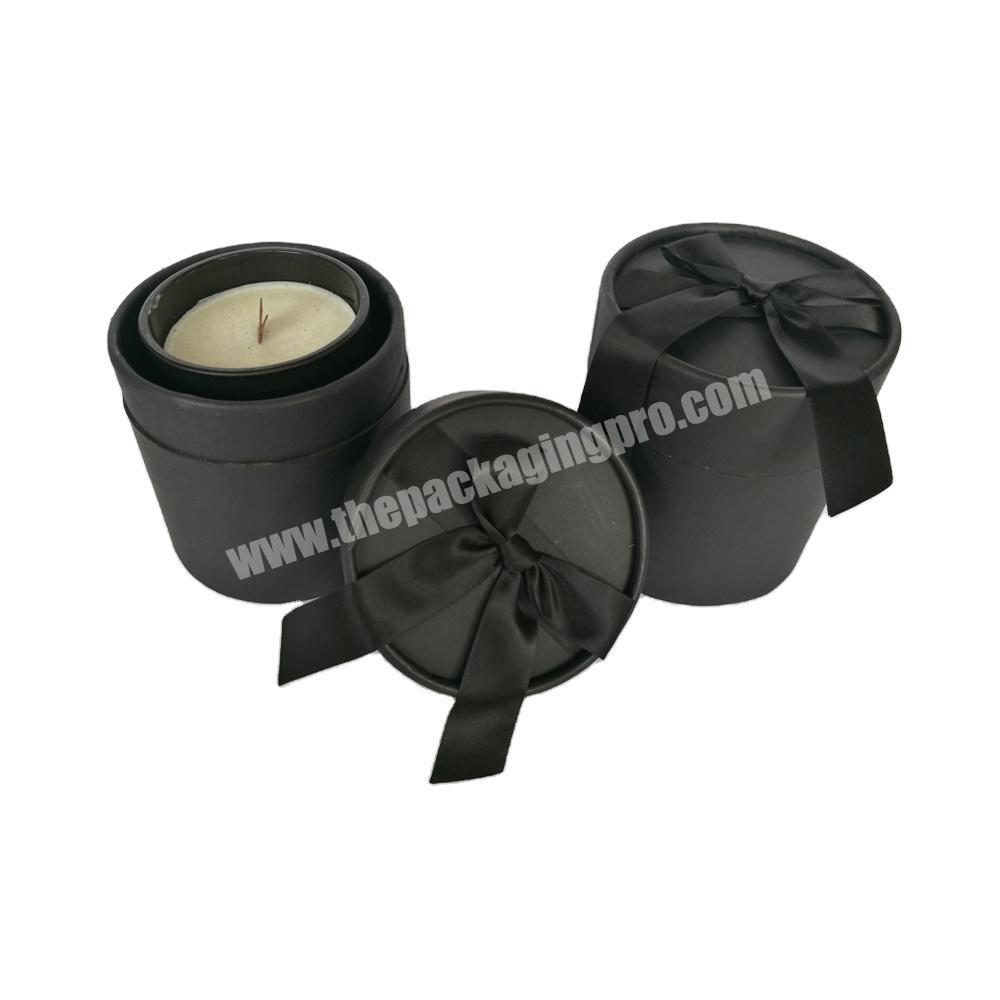 custom custom cylinder candle packaging boxes 