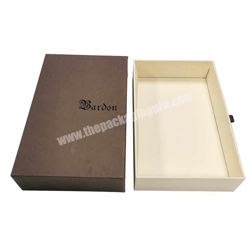custom logo box packaging slim drawer box luxury design manufacturer