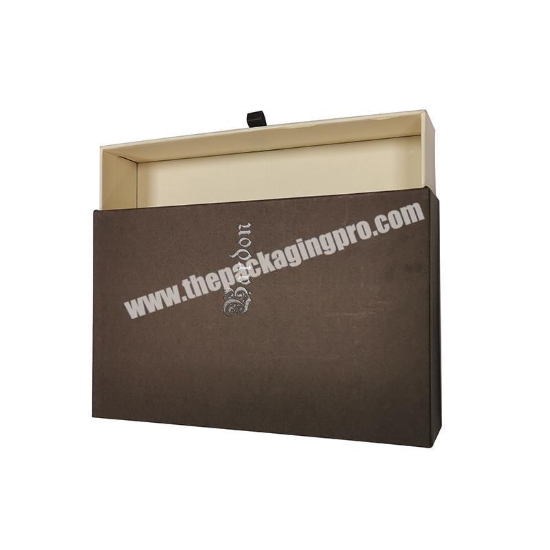 personalize custom logo box packaging slim drawer box luxury design