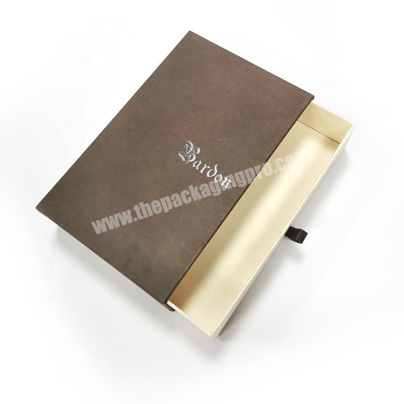 Custom Logo Box Packaging Slim Drawer Box Luxury Design