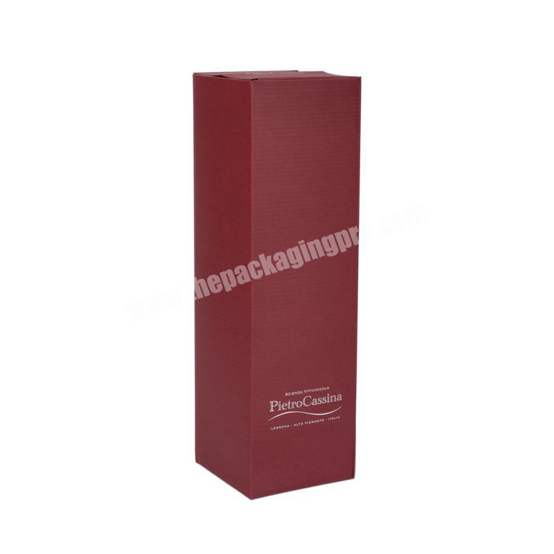 custom logo luxury paper folding cardboard bottle packing packaging red wine box with glass wholesaler