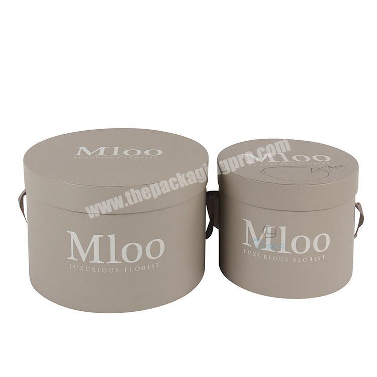 delivery design preserved flower packaging suede hat box