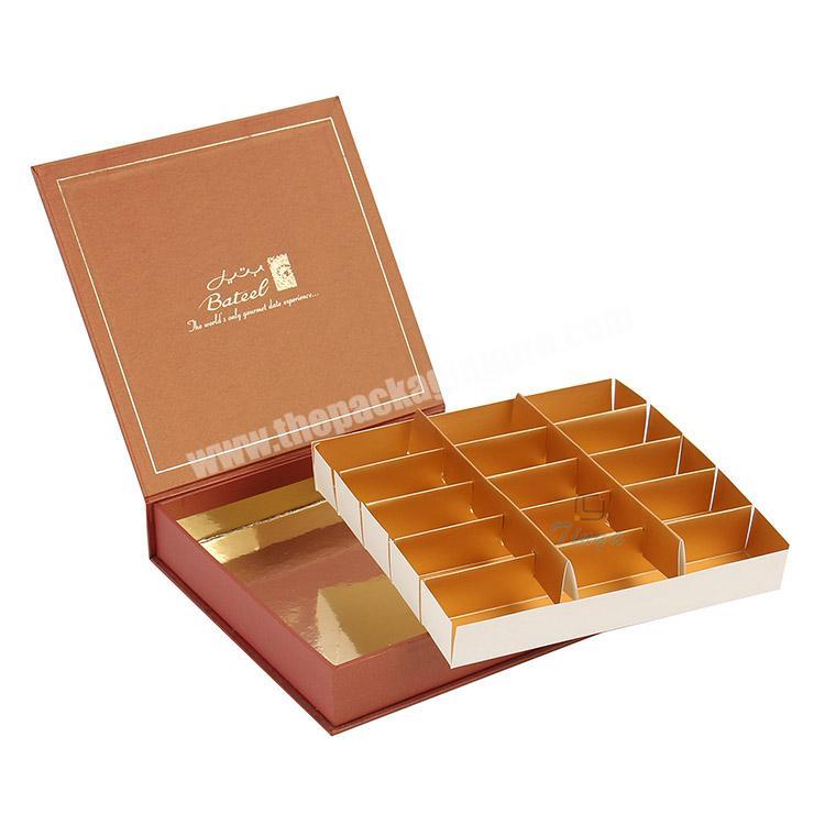 personalize divided cardboard book shape packaging boxes chocolates