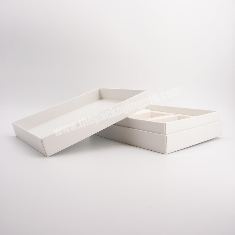 high quality  Multipurpose paper packaging craft white jewelry storage box