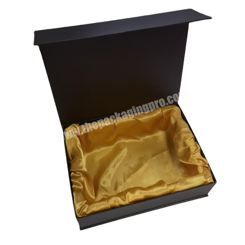 hot sale Luxury Custom High-Grade Silver Gray Cardboard book shape Cosmetics Magnetic Flap Package Box With EVA Insert