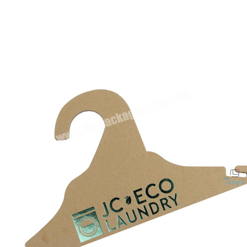 logo recycled paper brand clothes hanger