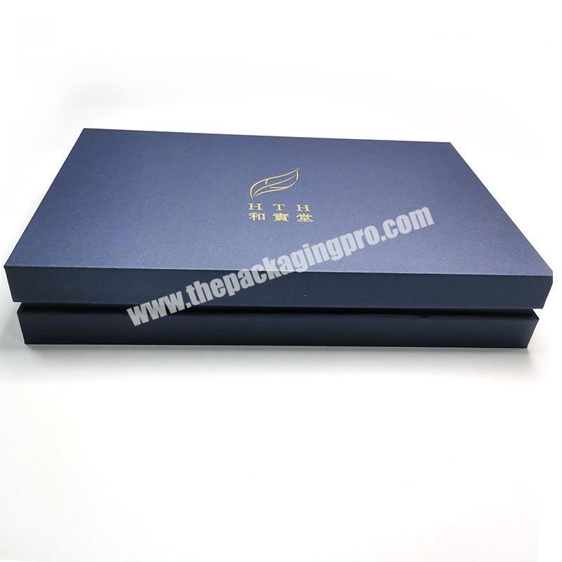 luxury silver hot stamping craft cardboard paper empty lid and base packing box for chocolate wholesaler