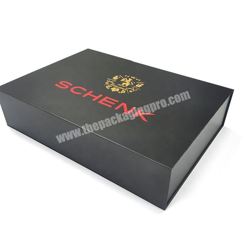 custom premium magnetic box for wine packaging boxes printed with foam insert 