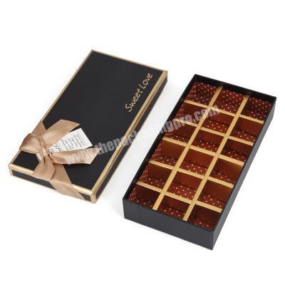 Custom empty chocolate boxes luxury biodegradable chocolate packaging