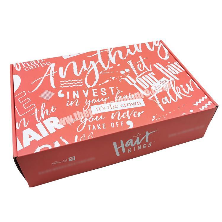Custom logo printed double-sizes printed  Paper Box Packaging Shipping Box Corrugated Custom Shipping Box