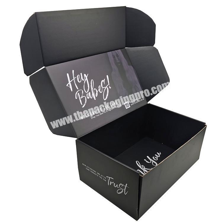 personalize Custom logo printed double-sizes printed  Paper Box Packaging Shipping Box Corrugated big size Shipping Box