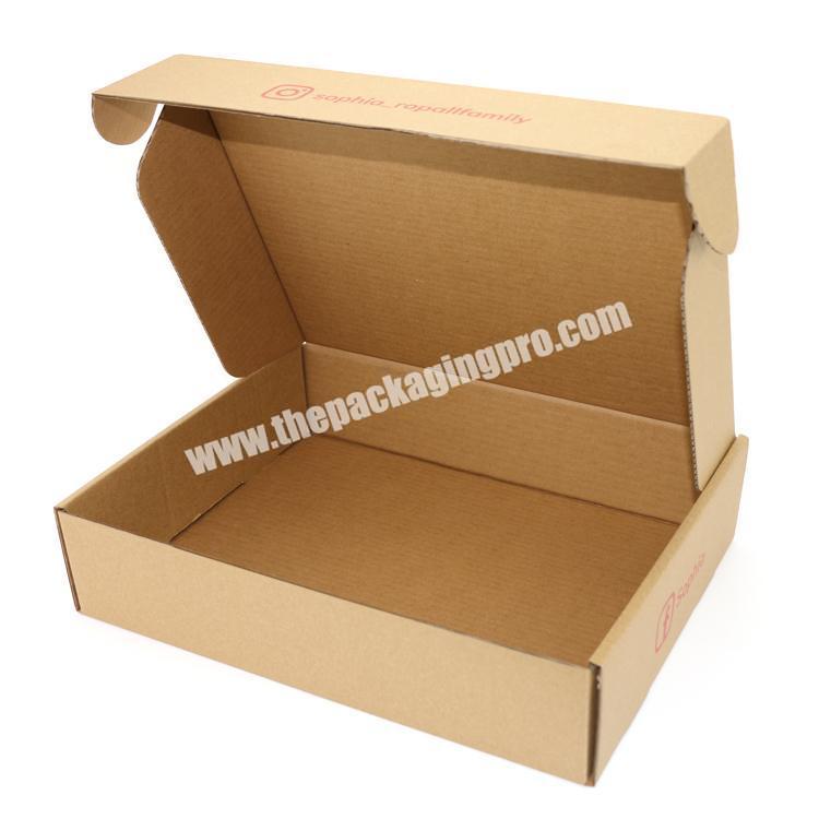 Custom shipping mailer boxes plain corrugated mailer box wholesale kraft mailer box factory