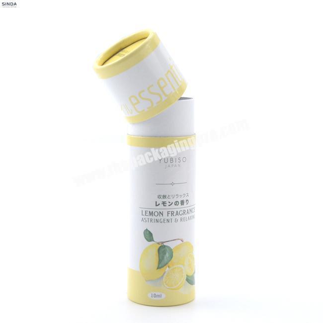 personalize Customized 100% biodegradable packaging cardboard push up box white yellow kraft lip balm custom paper tube