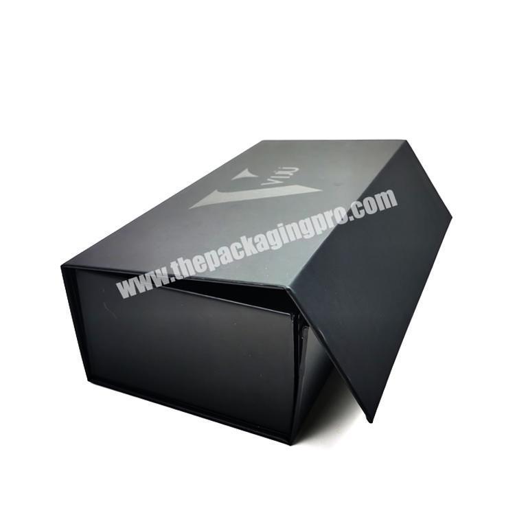 Customized black packaging box with lid Personalised Gift Boxes Magnetic Gift Box with UV logo