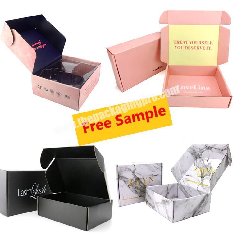 Durable Natural Custom Logo Pack Foldable Shipping Mailing Corrugated Paper Carton Box