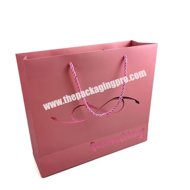 Hot sales Recyclable color printing paper bags with your own logo big shopping paper bag for shoes and clothing