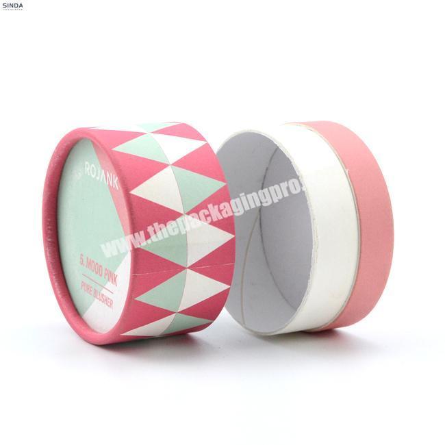 custom Hot selling recycled small round paper box biodegradable CMYK printing paper tube with your own logo 