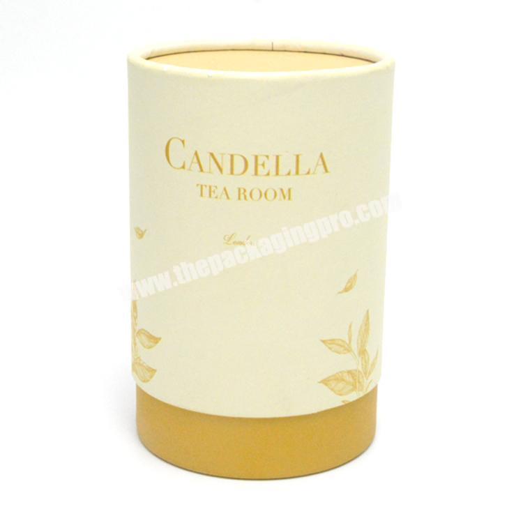 Wholesale Custom printing Tea paper tube packaging food grade cardboard cylinder container for tea round box packaging manufacturer