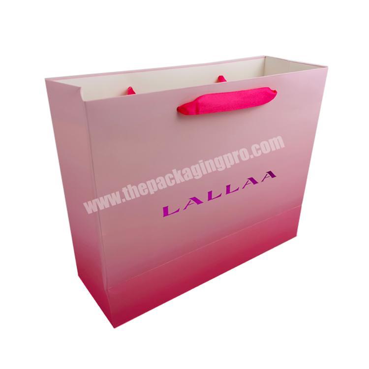 Top grade packaging bags for gift color printing paper bag custom logo printed retail shopping bags with handle