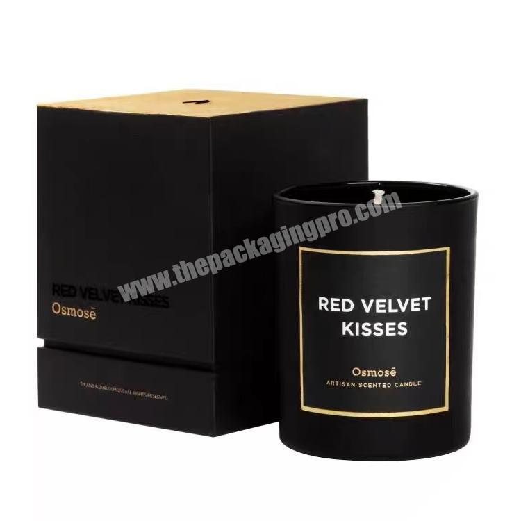 Wholesale Custom empty paper box for candle jar luxury 1 piece candles gift box set packaging wholesale candle boxes