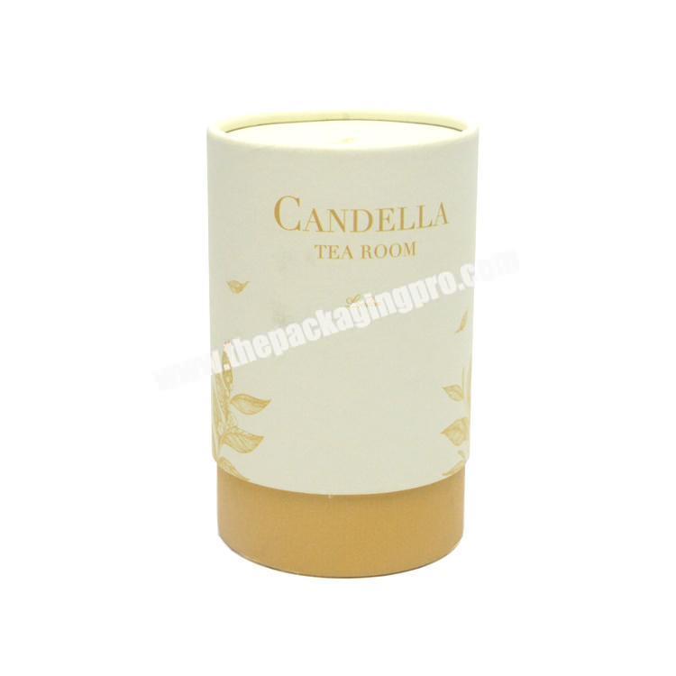 Eco Friendly Cardboard Biodegradable Food Grade Tea Canister Paper Tube Round Cans for Tea Bag Package factory