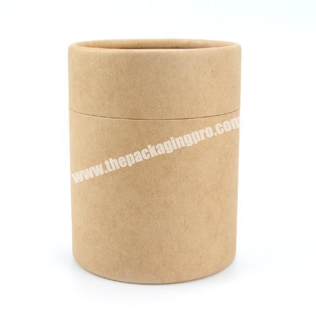 custom printing 100% recycled cylinder cardboard kraft paper tube packaging cardboard cylinder box manufacturer