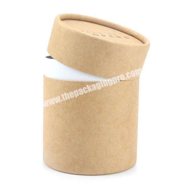 personalize custom printing 100% recycled cylinder cardboard kraft paper tube packaging cardboard cylinder box