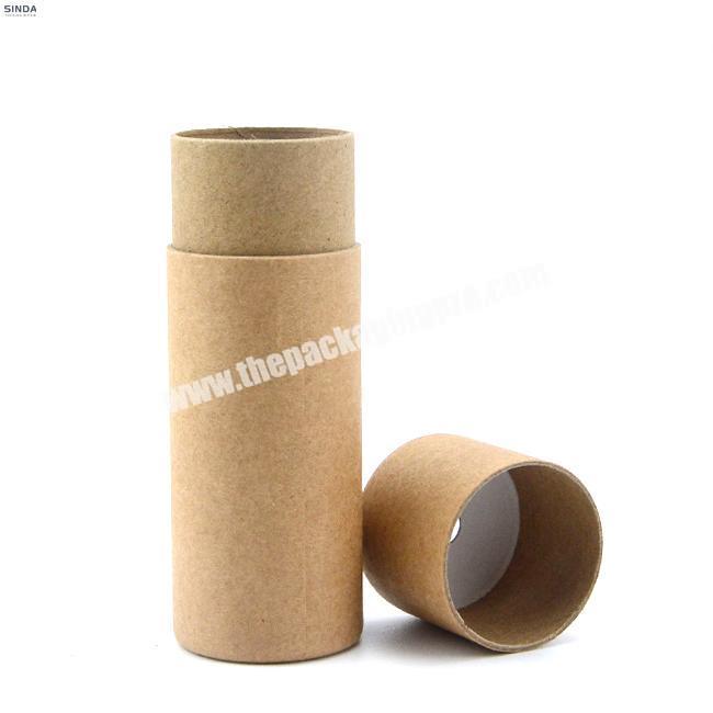 custom printing 100% recycled cylinder cardboard kraft paper tube packaging cardboard cylinder box wholesaler