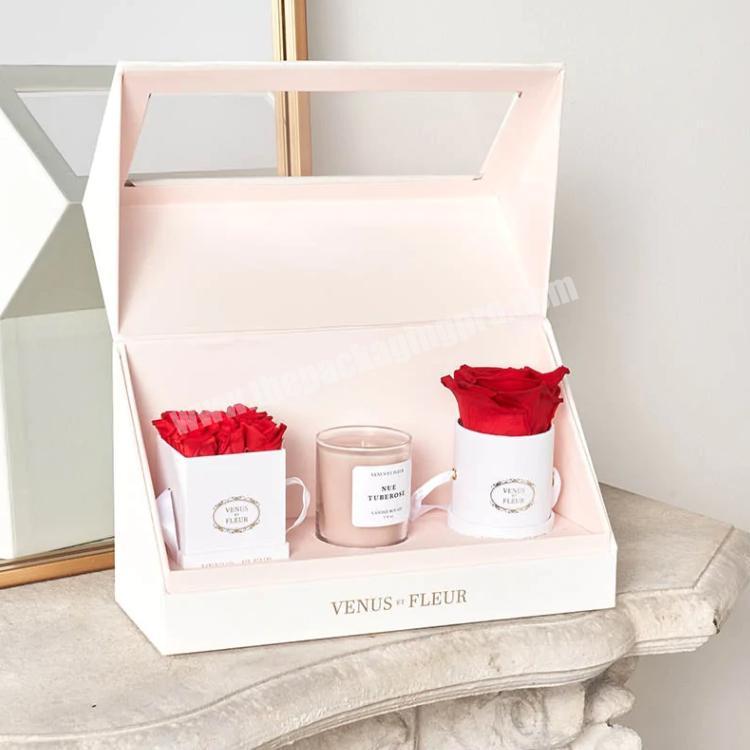 flower and candle box luxury candle gift set box packaging wholesale candle boxes