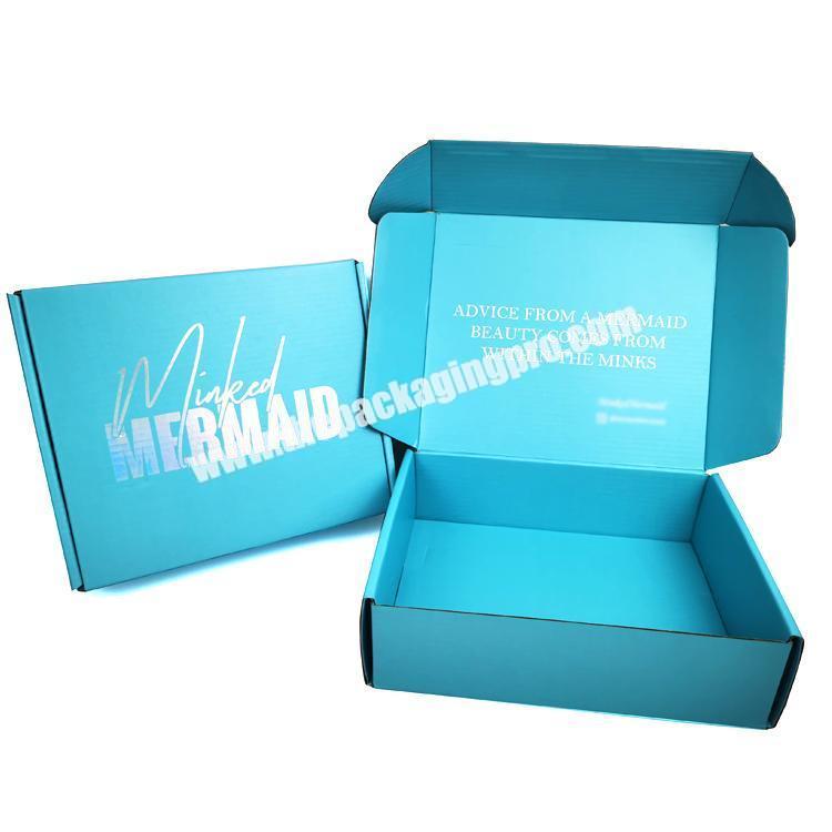 personalize luxury clothing flat shipping boxes cardboard mailer box holographic shipping boxes with logo