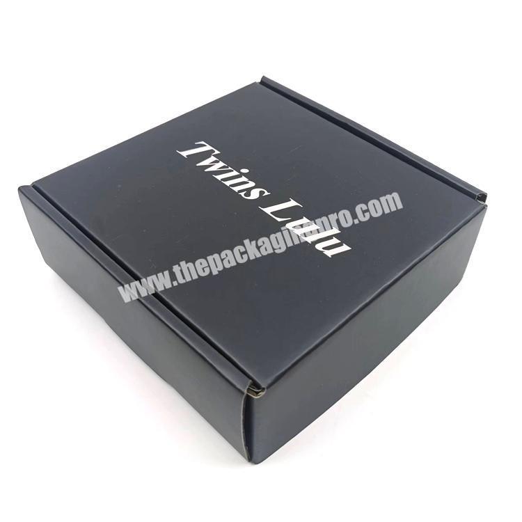 personalize luxury cosmetic black plant shipping box with logo