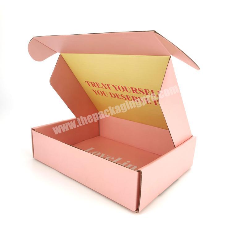 wholesale doubled-sided print mailer shipping box foldable recycled paper box with your own logo for underwear manufacturer