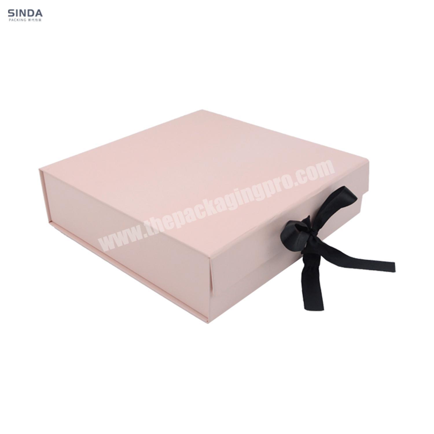 wholesale pink foldable custom magnetic box packaging eco-friendly paper gift boxes with logo packaging