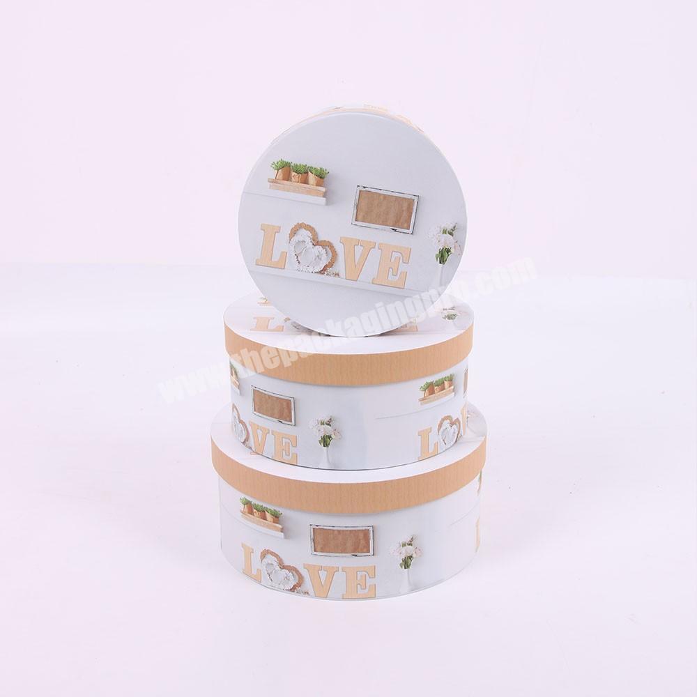 2245 Home Decoration printing round gift boxes