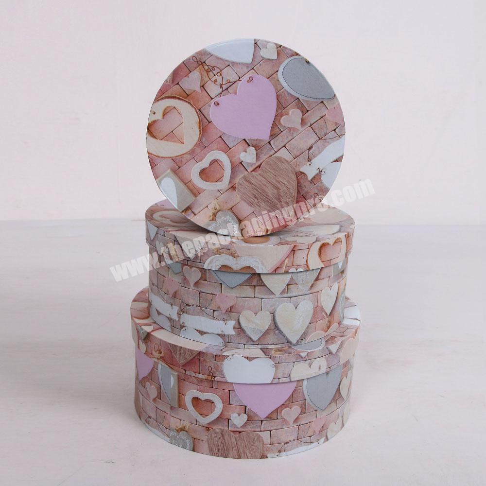 2245 Shihao Beautiful Design handmade round hat boxes
