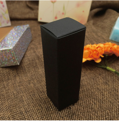2*2*7.1cm 150Pcs/ Lot Black Kraft Paper Packing Box For Lipstick Perfume Cosmetic Lip Cream Bottle Party Gift Craft Paper Boxes
