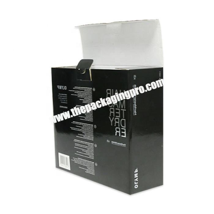 3 layer custom corrugated paper packaging box for hair dryer