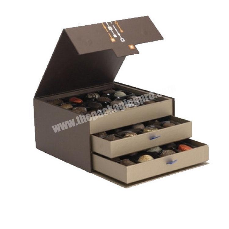 3 Layers Cardboard  Chocolate  Packaging Boxes Custom Logo