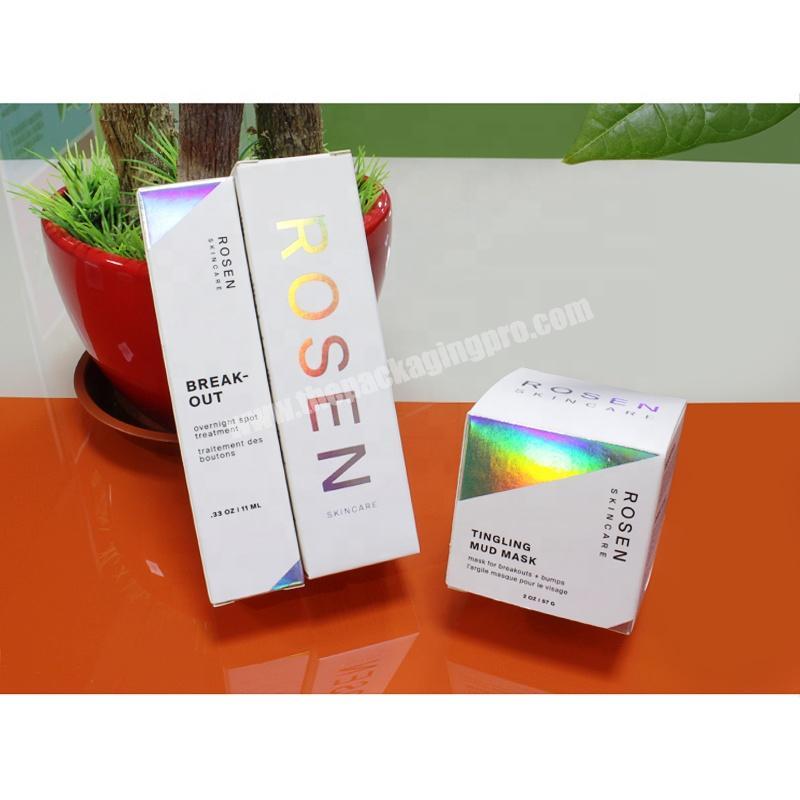 300gsm Art Paper Box Multiple Color Style Carton Cosmetic Packaging Box For Nasal Spray Bottle