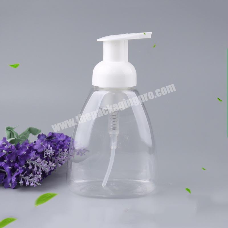 300ml Hand Sanitizer Bottle PET Transparent Soap Foam Pump Bottles