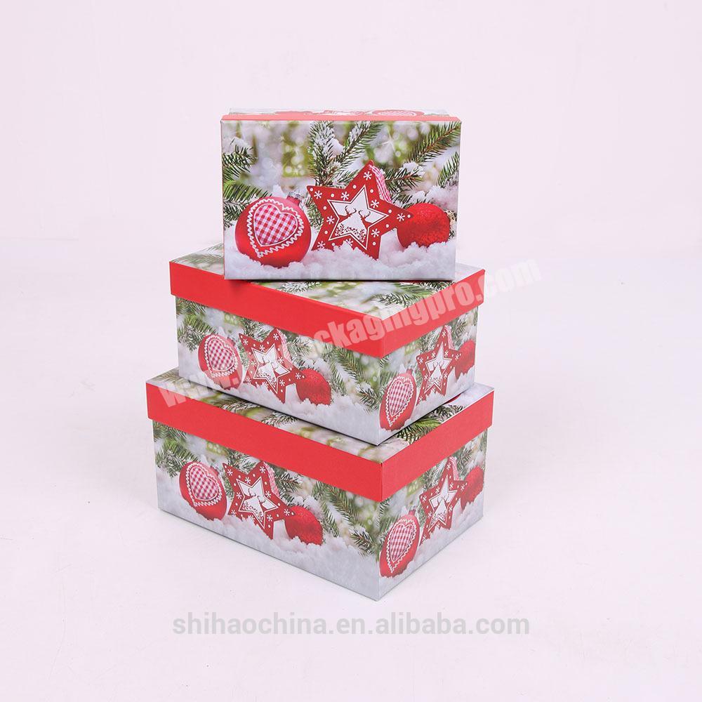 3367 Shihao high quality rectangle christmas gift box
