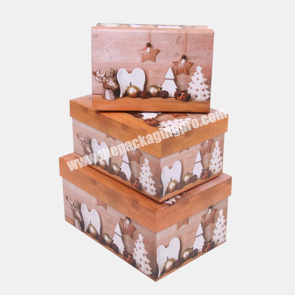 3367Shihao Christmas paper empty customised gift box